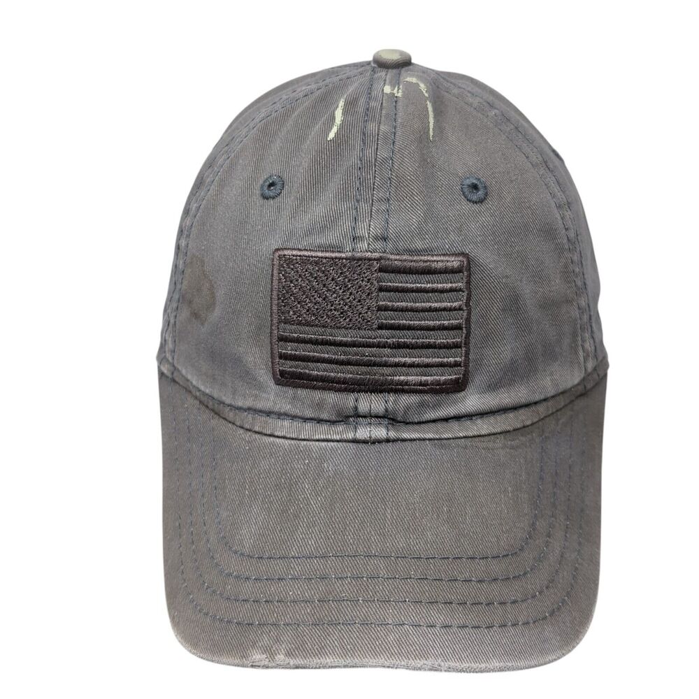 American Flag Strapback Hat Brown One Size Academy Sports + Outdoors